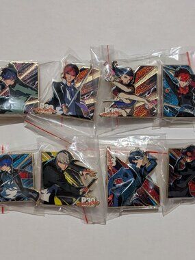 Persona 30th Anniversary Blind Bag Series Enamel Pins Full Set Of 8 Badges